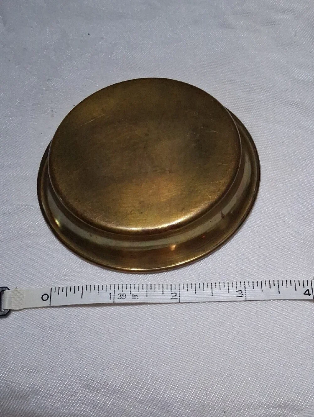 Brass Decorative Candle Holder Dish - Gold Finish
